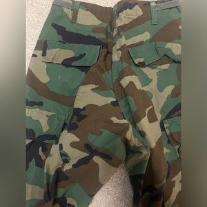 Camouflage cargo pants